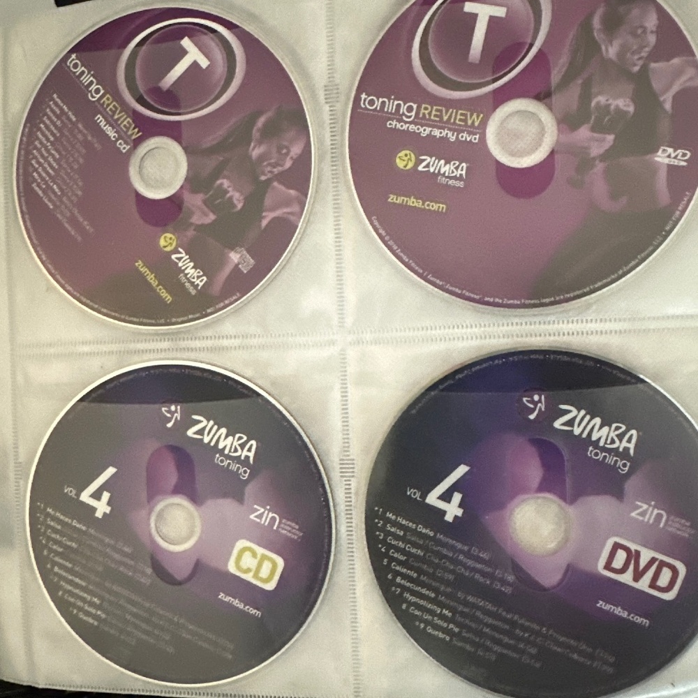 ZIN Zumba Instructor Network Toning CD/ DVD Bundle